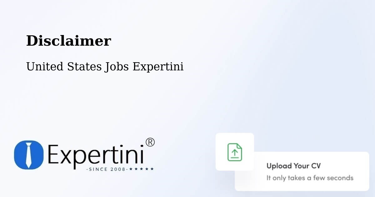 Disclaimer – Richmond - United States Jobs Expertini